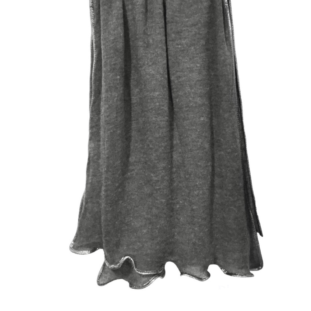 Knit Gray Scarf/ Wrap